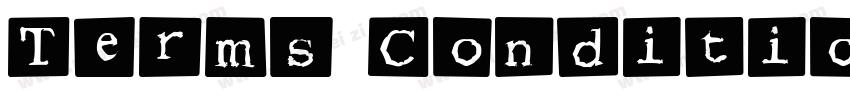 Terms Condition字体转换